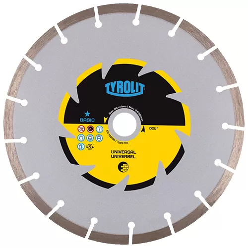 Universal Diamond Cutting Disc,7 Inch', 180X2,6X22,23 (mm) ,Concrete, Stone, Brick Cutting Disc Tyrolit 466087‎