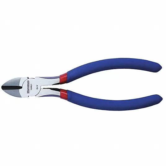 Diagonal Cutting Plier, Std, Straight, Narrow, 7/8 in Jaw Lg, 3/8 in Jaw Wd, 6 in Overall Lg Diagonal Cutting Plier Westward 1UKL1