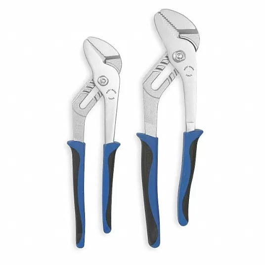 Tongue/Groove Plier Set, Ergo Grip,2 PC Plier Westward 1UKN8